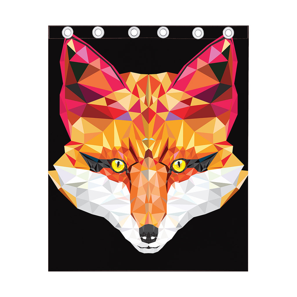 Geometric Fox Print Curtain