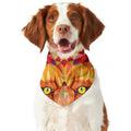 Geometric Fox Print Dog Bandana