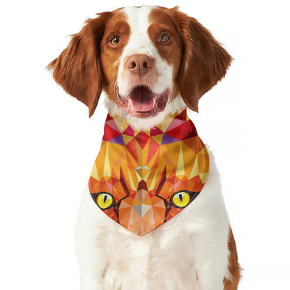 Geometric Fox Print Dog Bandana