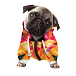 Geometric Fox Print Dog Zip Up Hoodie