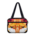 Geometric Fox Print Double Strap Bible Bag
