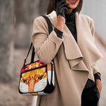 Geometric Fox Print Double Strap Bible Bag
