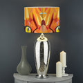 Geometric Fox Print Drum Lamp Shade