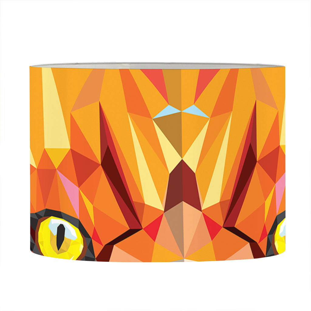 Geometric Fox Print Drum Lamp Shade
