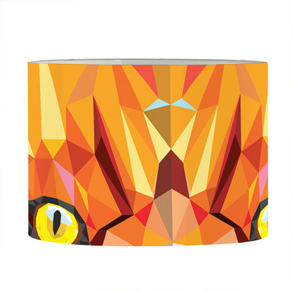 Geometric Fox Print Drum Lamp Shade
