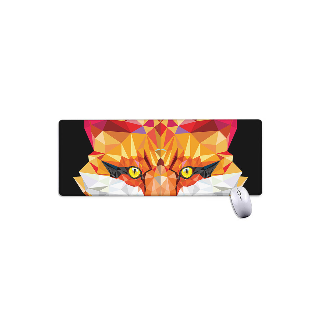 Geometric Fox Print Extended Mouse Pad
