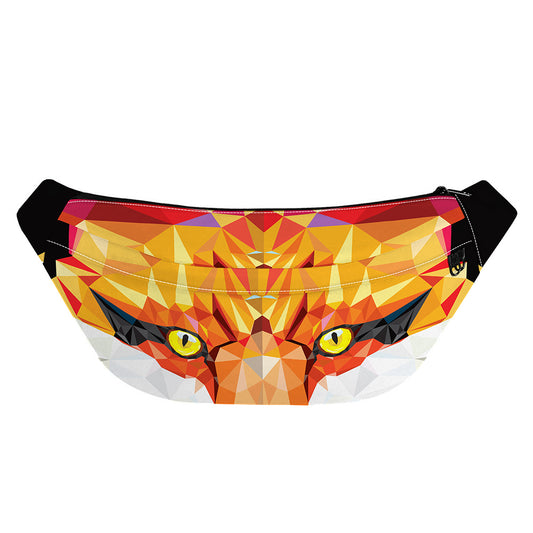 Geometric Fox Print Fanny Pack