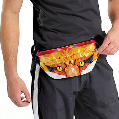 Geometric Fox Print Fanny Pack