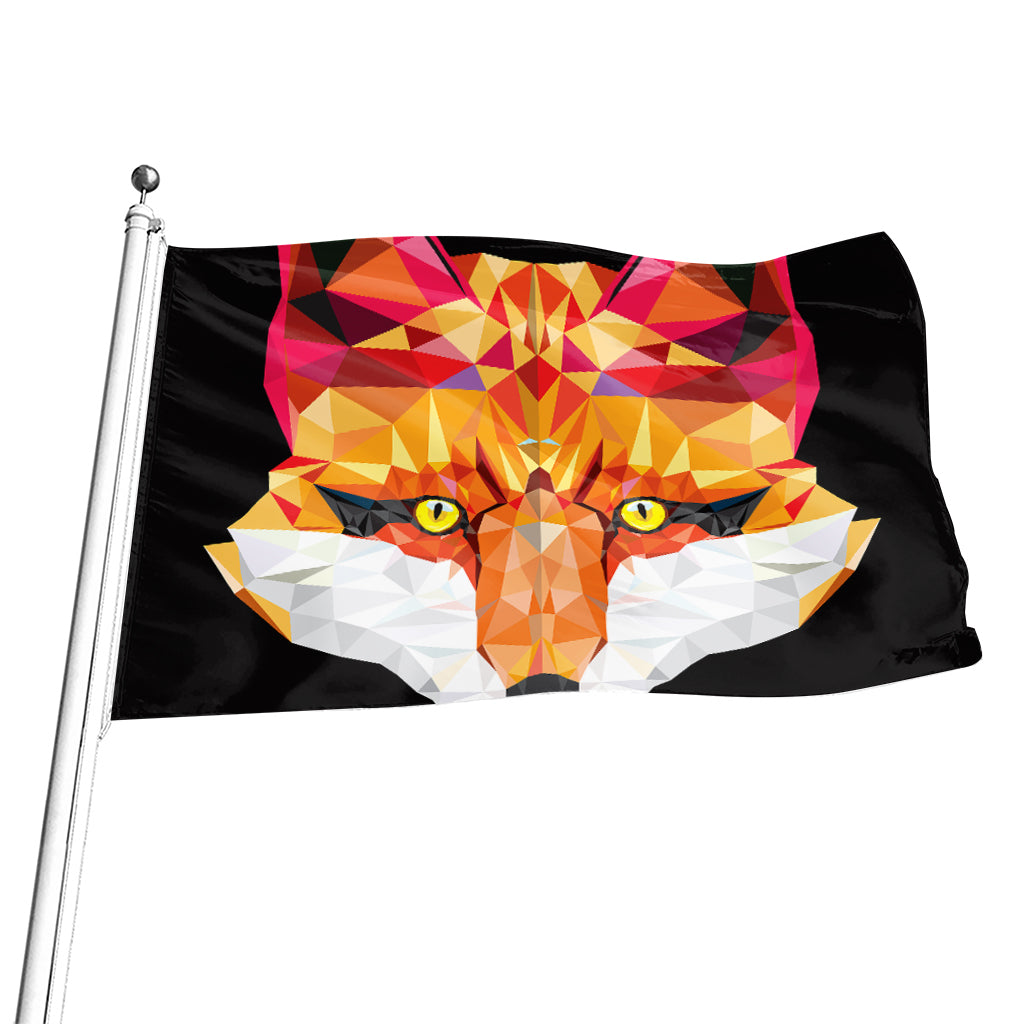 Geometric Fox Print Flag