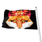 Geometric Fox Print Flag
