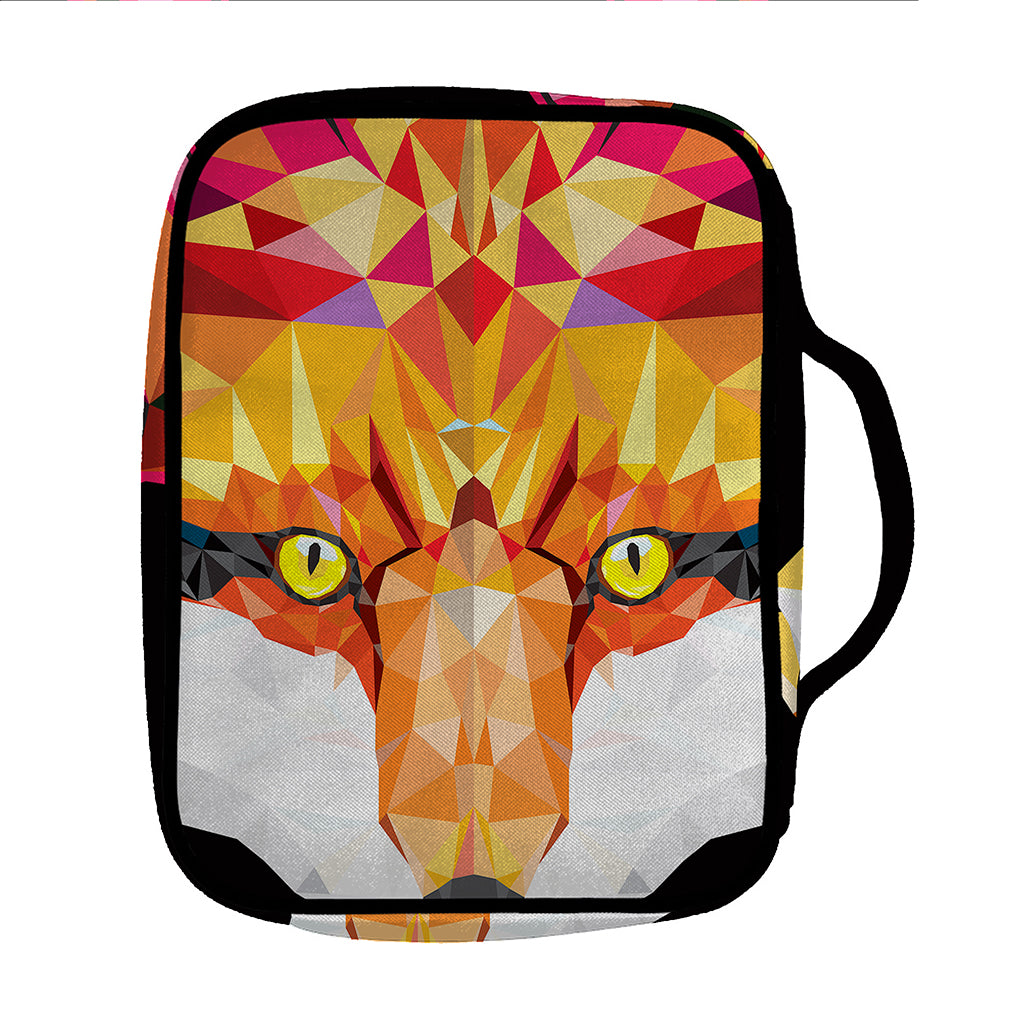Geometric Fox Print Front Pocket Bible Bag