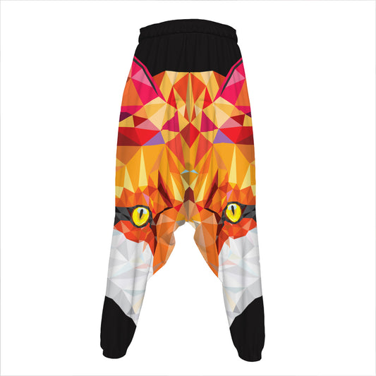 Geometric Fox Print Hammer Pants