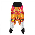 Geometric Fox Print Hammer Pants