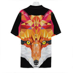 Geometric Fox Print Hawaiian Shirt