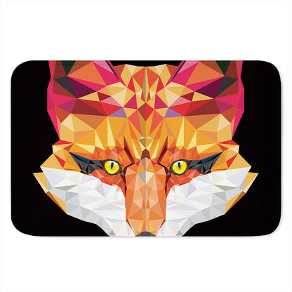 Geometric Fox Print Indoor Door Mat
