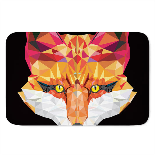 Geometric Fox Print Indoor Door Mat
