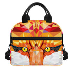 Geometric Fox Print Insulated Lunch Bag