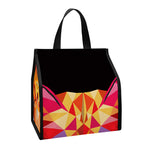 Geometric Fox Print Insulated Lunch Tote