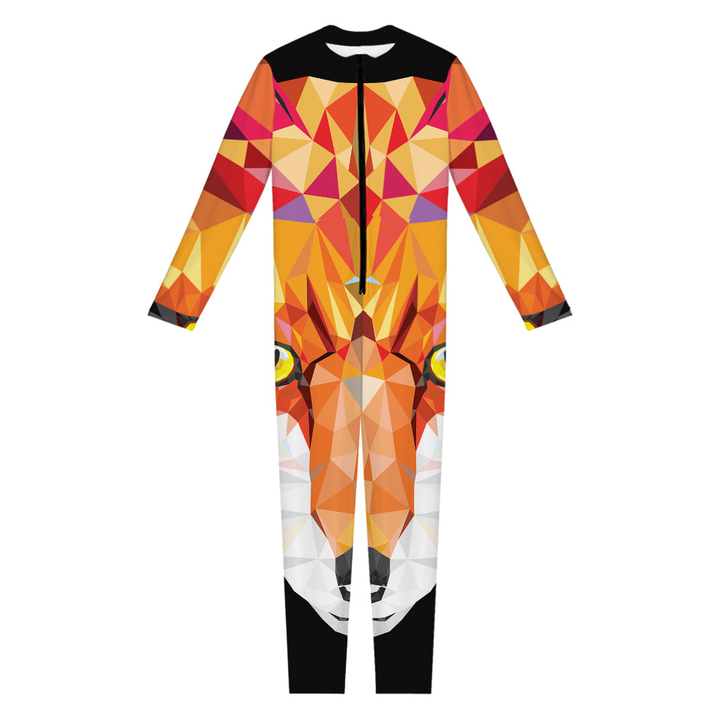 Geometric Fox Print Jumpsuit