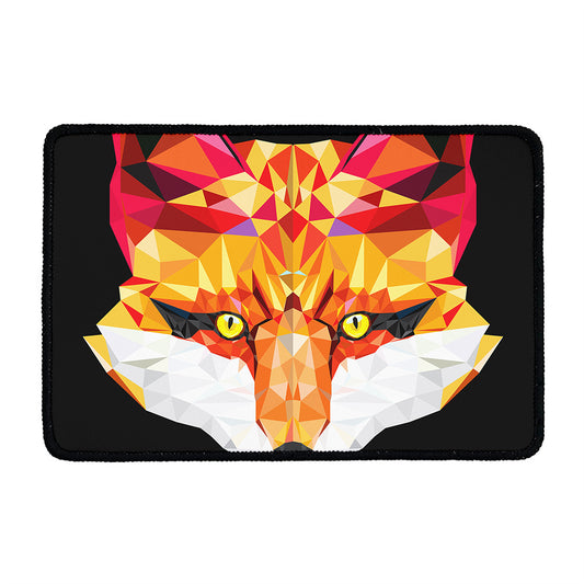 Geometric Fox Print Kitchen Mat