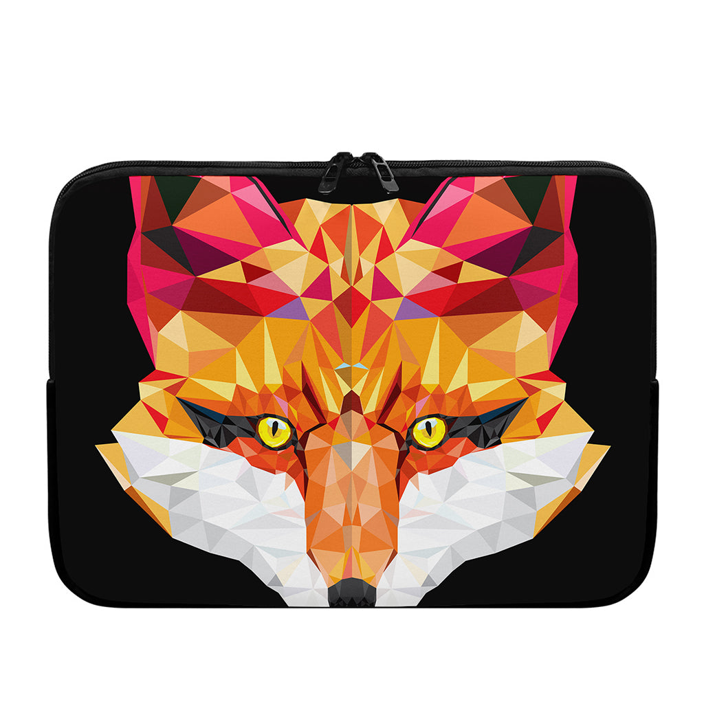 Geometric Fox Print Laptop Sleeve