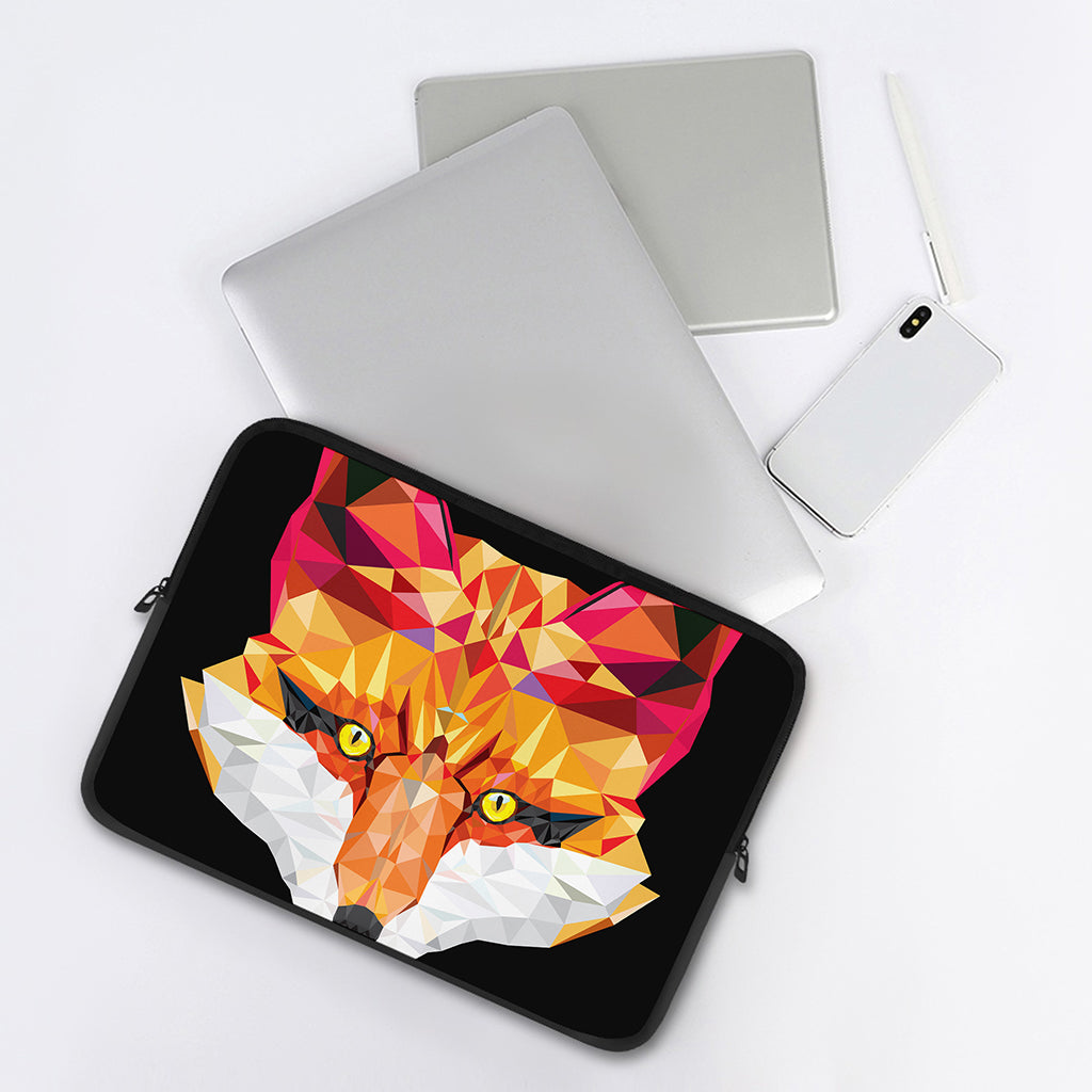 Geometric Fox Print Laptop Sleeve
