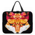 Geometric Fox Print Laptop Sleeve With Handle