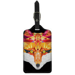Geometric Fox Print Luggage Tag