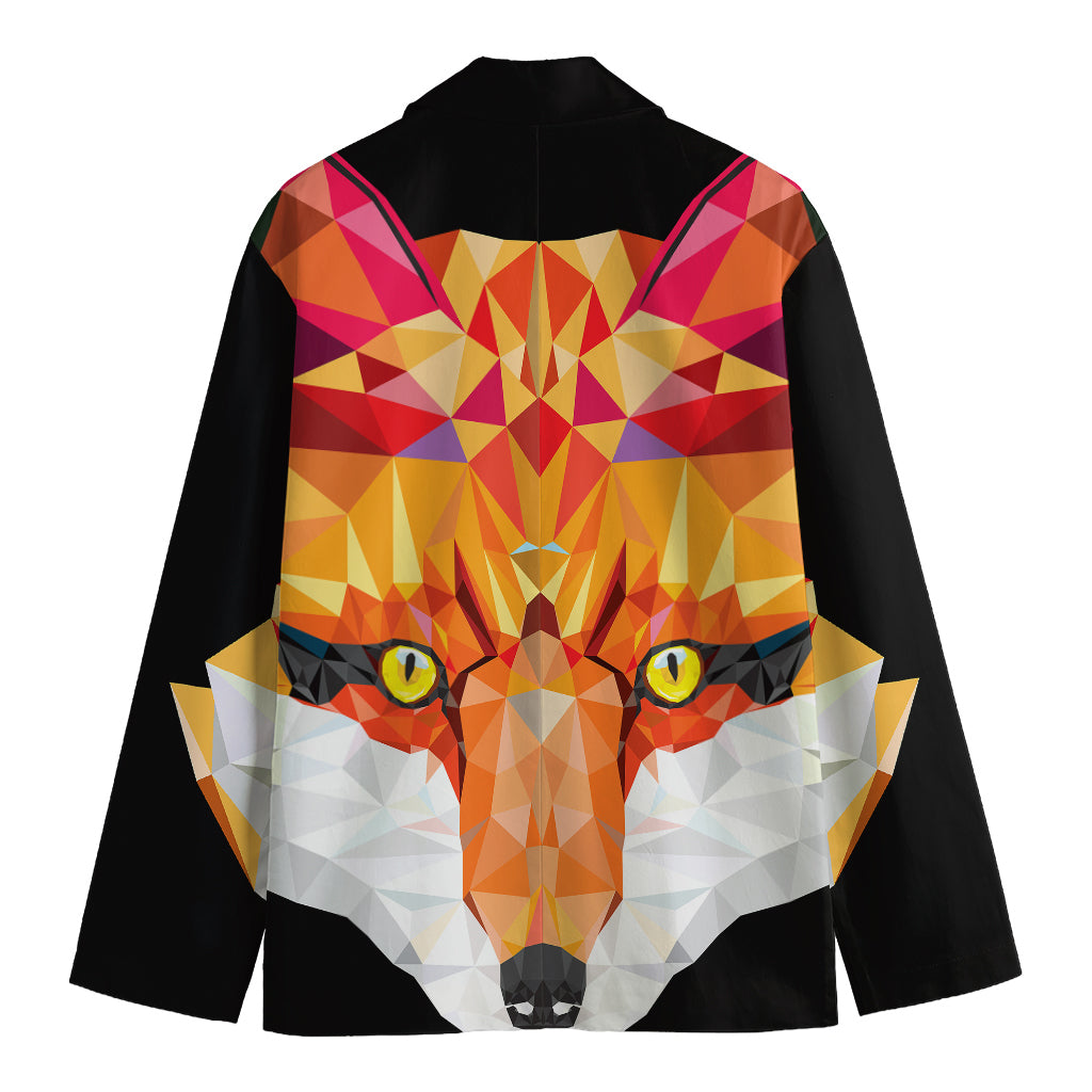 Geometric Fox Print Men's Blazer