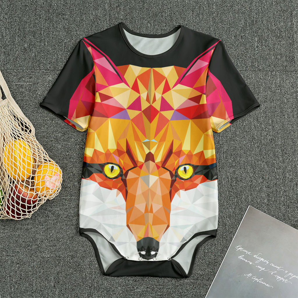 Geometric Fox Print Men's Bodysuit