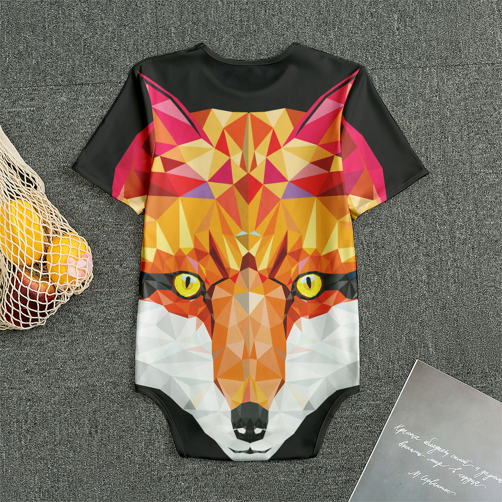 Geometric Fox Print Men's Bodysuit