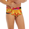 Geometric Fox Print Men's Briefs