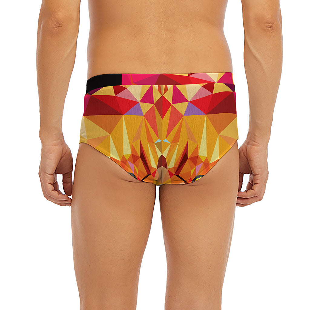 Geometric Fox Print Men's Briefs