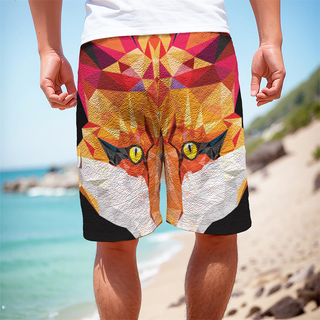 Geometric Fox Print Men's Cargo Shorts