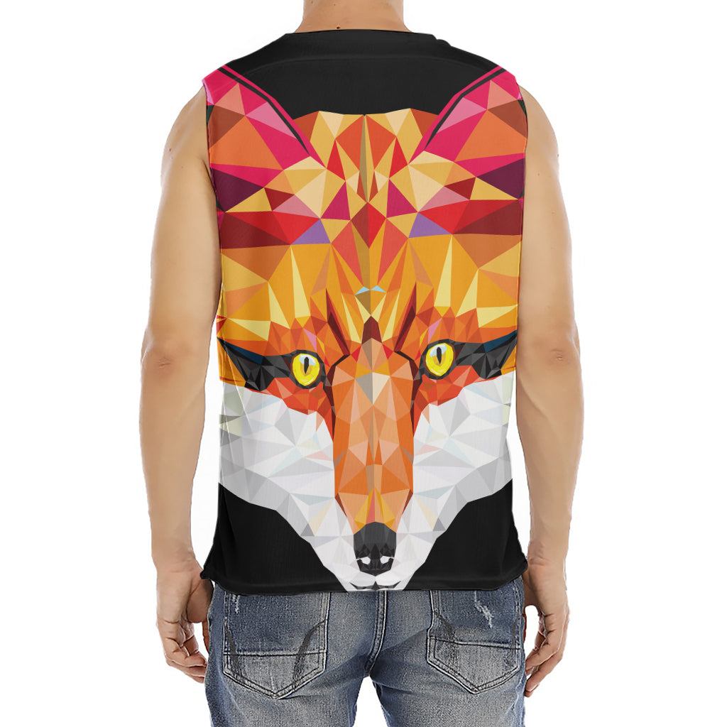 Geometric Fox Print Men's Fitness Tank Top