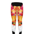 Geometric Fox Print Men's Leggings