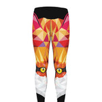 Geometric Fox Print Men's leggings