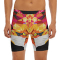 Geometric Fox Print Men's Long Boxer Briefs
