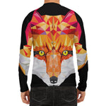 Geometric Fox Print Men's Long Sleeve Rash Guard