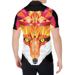 Geometric Fox Print Men's Shirt