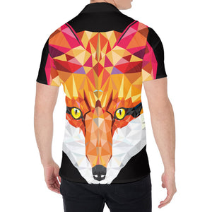 Geometric Fox Print Men's Shirt