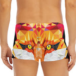 Geometric Fox Print Men's Short Boxer Briefs