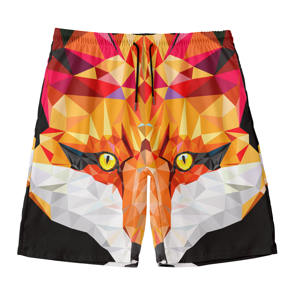 Geometric Fox Print Men's Swim Trunks