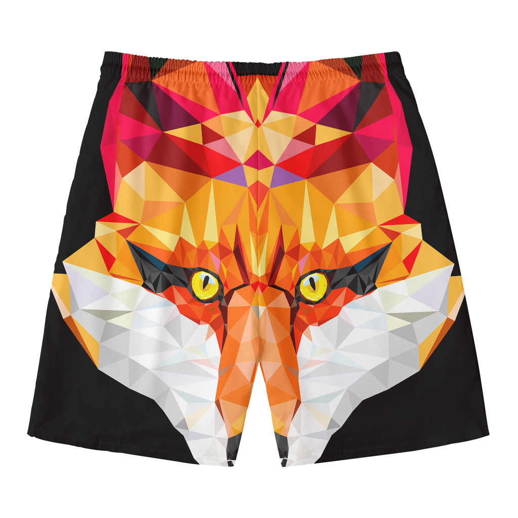Geometric Fox Print Men's Swim Trunks