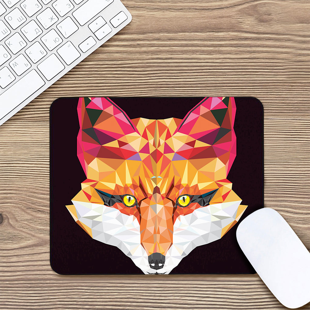 Geometric Fox Print Mouse Pad