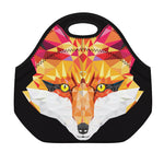 Geometric Fox Print Neoprene Lunch Bag