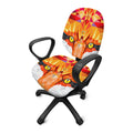 Geometric Fox Print Office Chair Cover