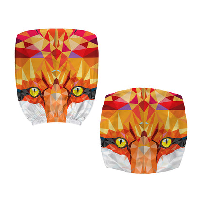 Geometric Fox Print Office Chair Cover