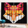 Geometric Fox Print Pencil Pleat Curtains