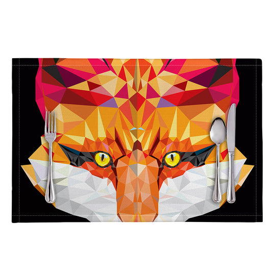 Geometric Fox Print Placemat